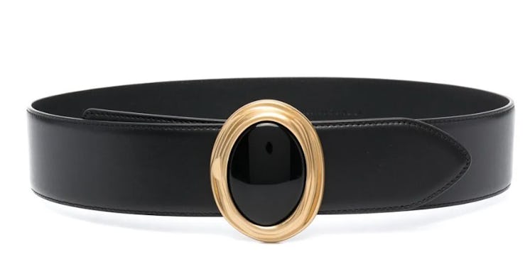 black oval belt