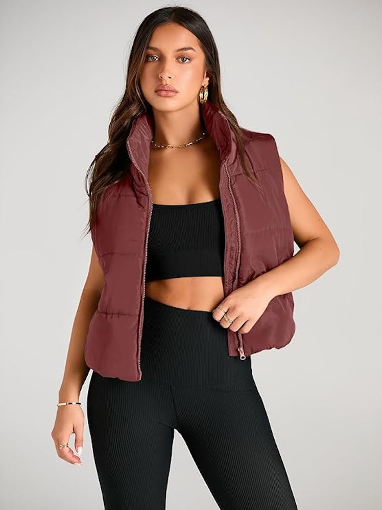 AUTOMET Cropped Puffer Vest