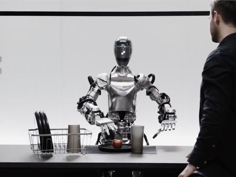 Figure 01 interacting with human