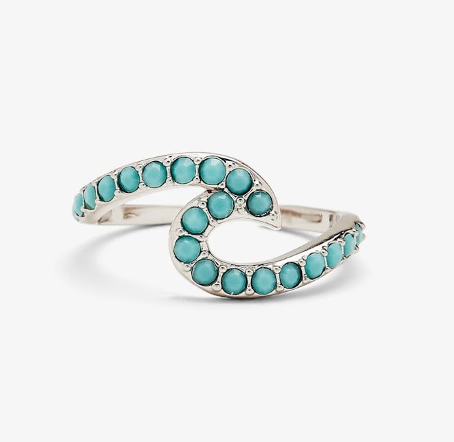 Stone Wave Toe Ring