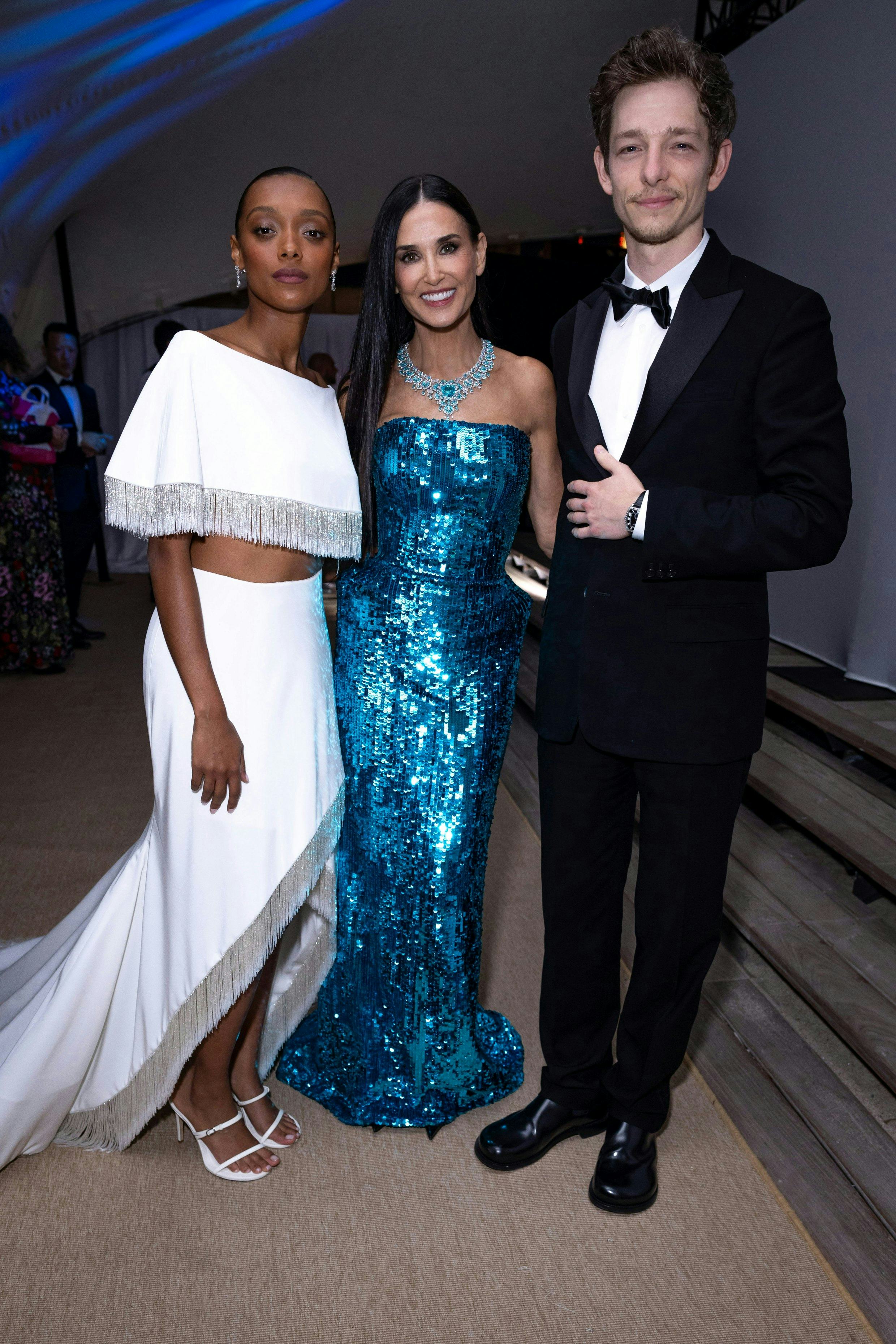 Demi Moore Honors Trophée Chopard Winners Mike Faist & Sophie Wilde at