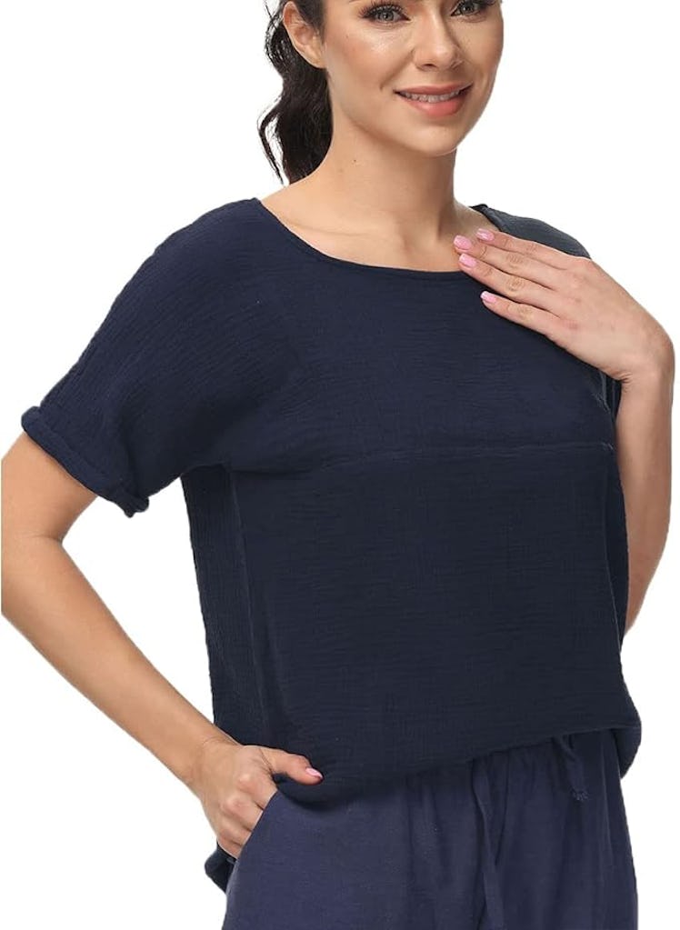 Soojun Round Collar Boxy Top