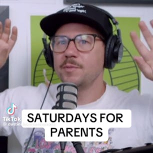 Comedian Dustin Nickerson compares Saturdays with kids to the hassle of air travel.
