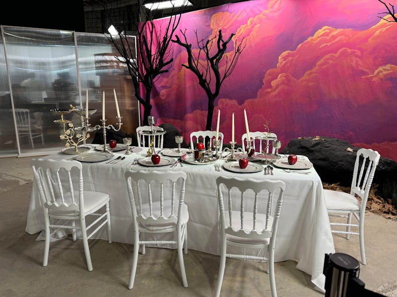 The BTS pop-up had a set from their "Blood Sweat & Tears" music video. 