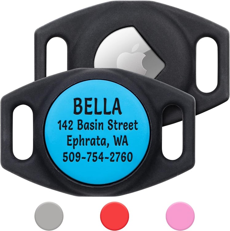 GoTags Engraved Airtag Dog Collar Holder