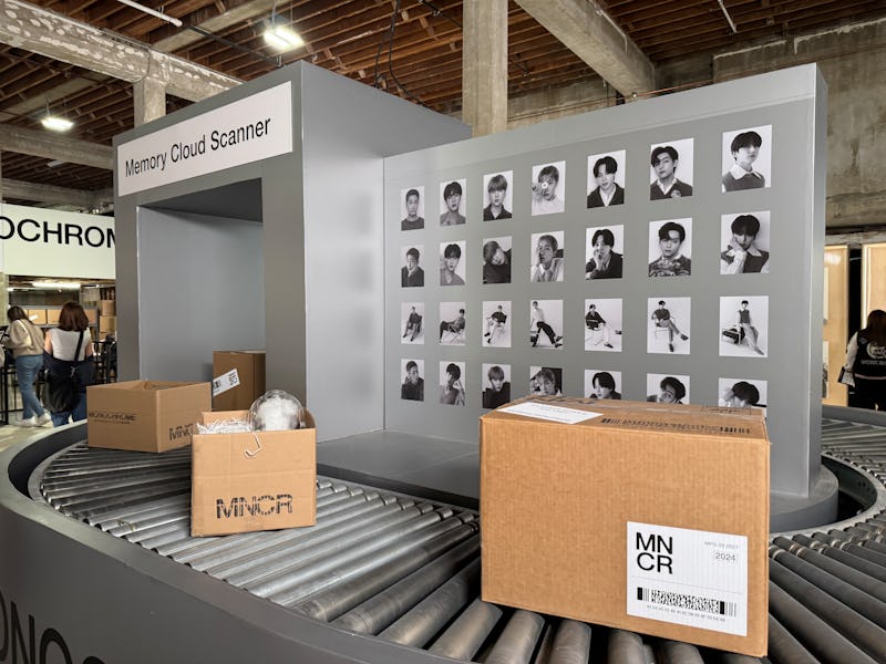 The BTS Monochrome pop-up has a shipping theme. 