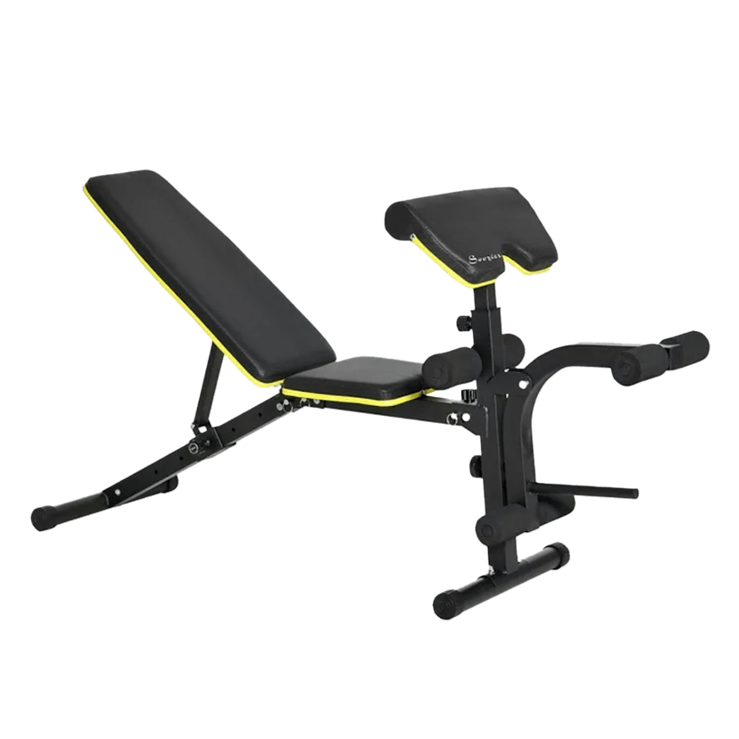 Adjustable Workout Bench with Leg Extension and Curl