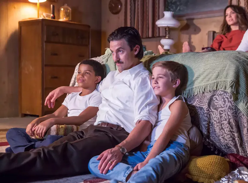 Milo Ventimiglia took a photo with his 'This Is Us' son Niles Fitch at his USC graduation.