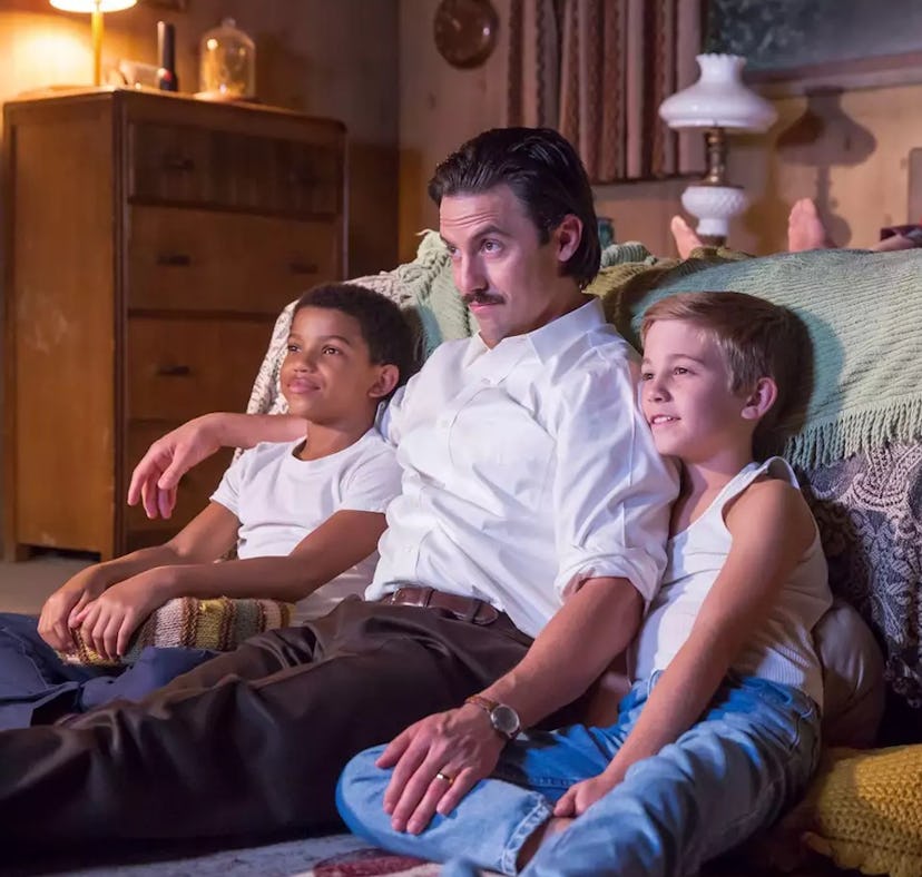 Milo Ventimiglia took a photo with his 'This Is Us' son Niles Fitch at his USC graduation.