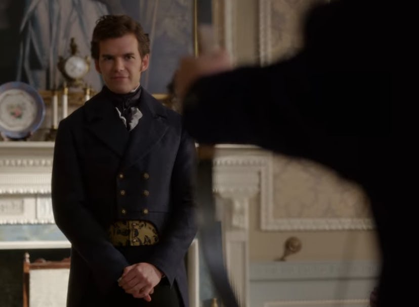 Colin and his bow on ‘Bridgerton.’ Screenshot via Netflix