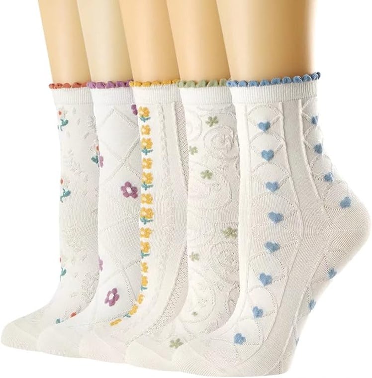 albagu Crew Socks (5-Pack)