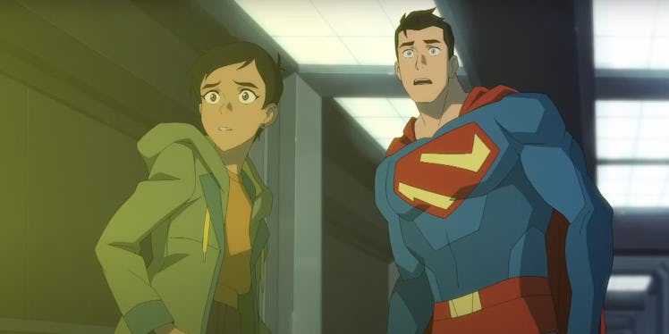 Lois Lane stands next to Clark Kent in 'My Adventures with Superman' Season 2