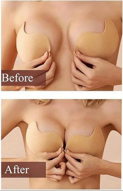 Apriddeo Invisible Push-Up Self Adhesive Bra (2 Pairs)