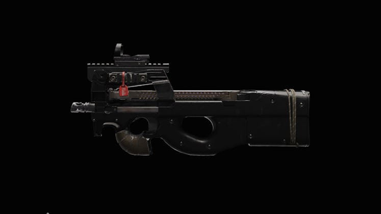 The P90 can be seen in the menu