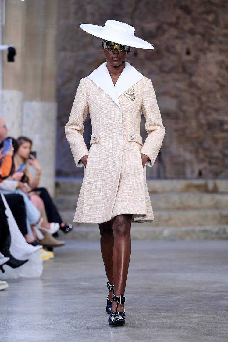 A model walks the runway during Louis Vuitton : Womenswear Cruise 2025 at Park Güell on May 23, 2024...