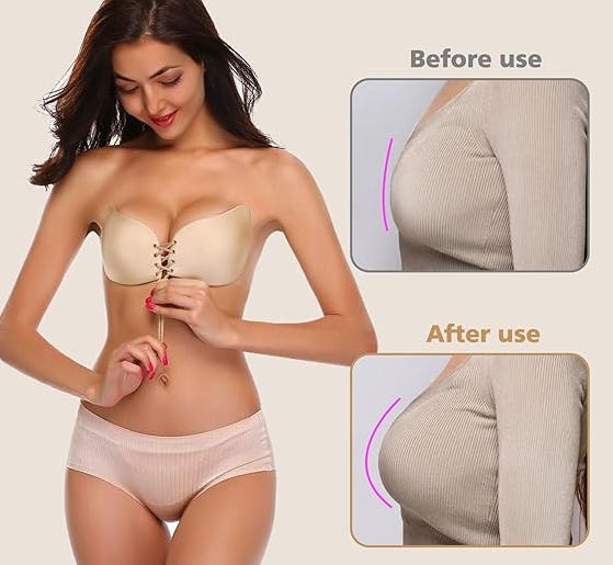 Cmojsk Sticky Strapless Bra (2-Pairs)