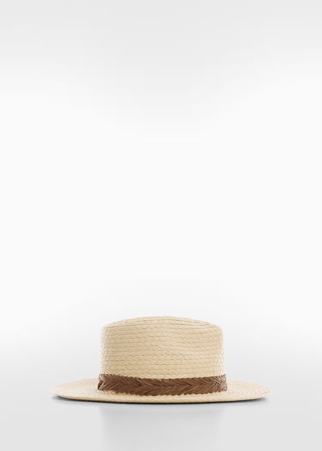 Braided Hat With Ribbon