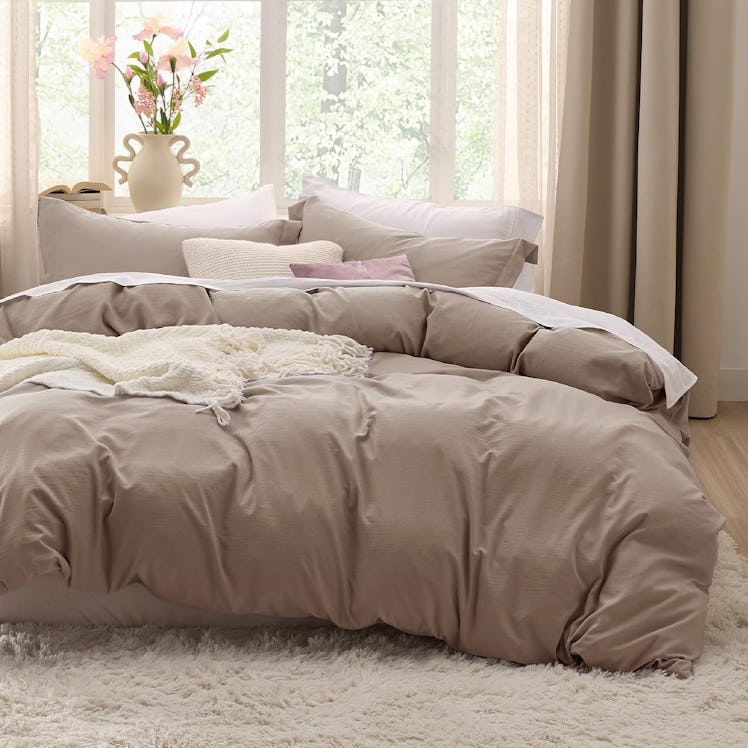 Bedsure Light Camel Duvet Cover