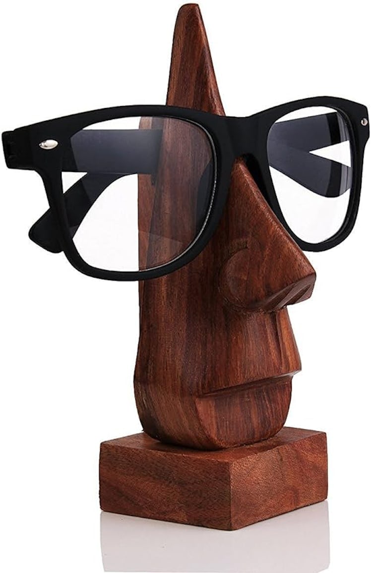 IndiaBigShop Nose Shaped Eyeglass Holder