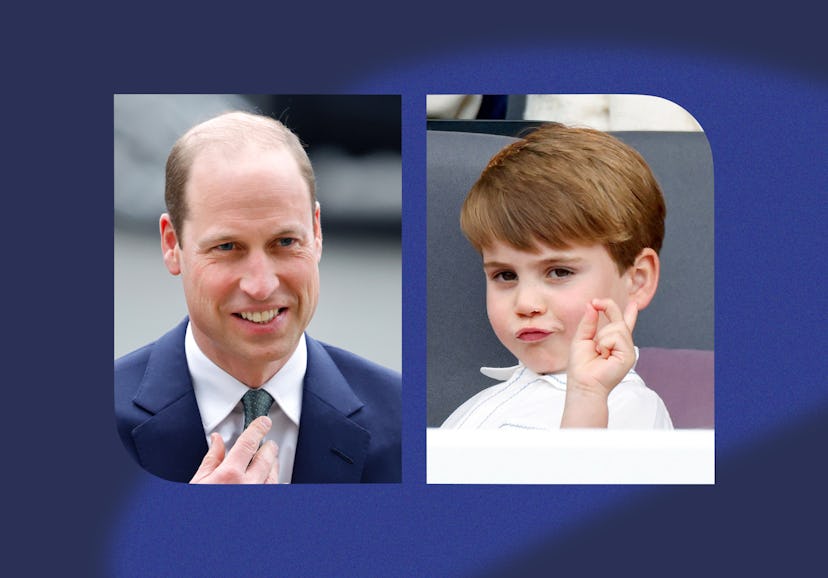Prince William and Prince Louis. 