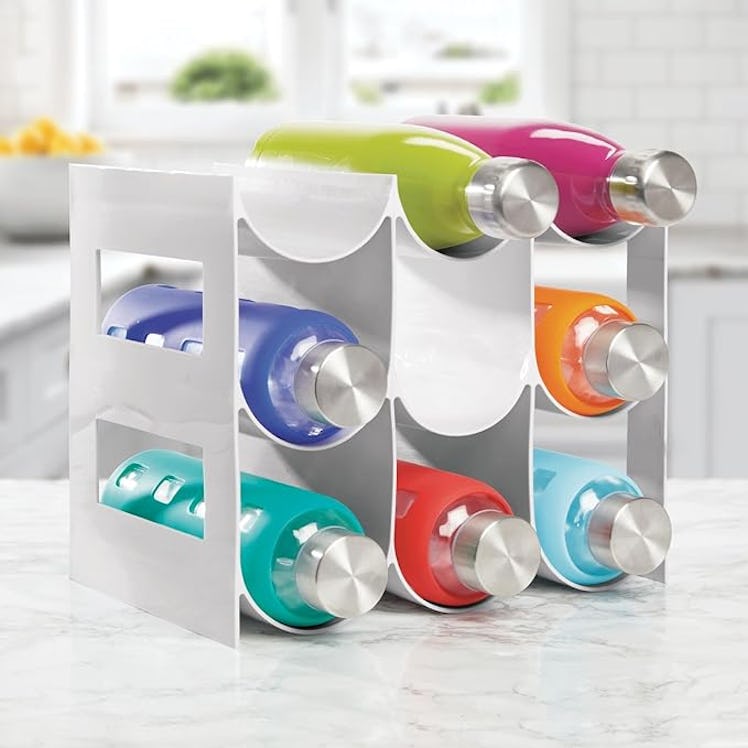 mDesign Bottle Rack Organizer