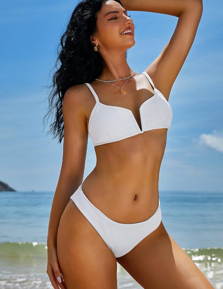 ZAFUL High Cut Ribbed Bikini