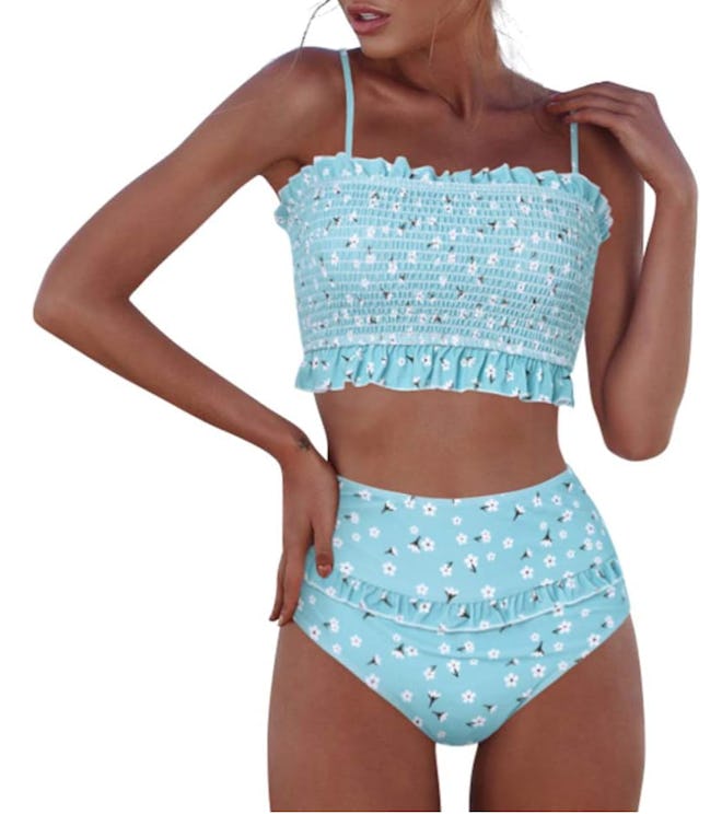 RXRXCOCO Shirred Bandeau Bikini