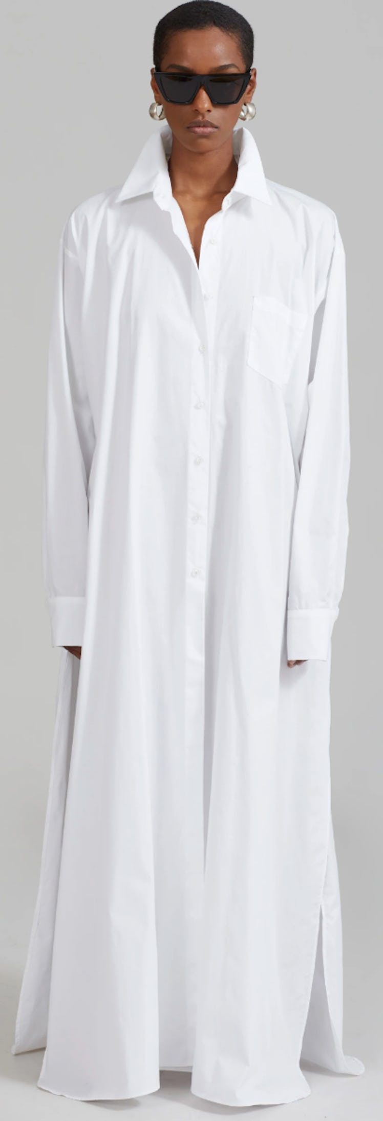 white shirt dress