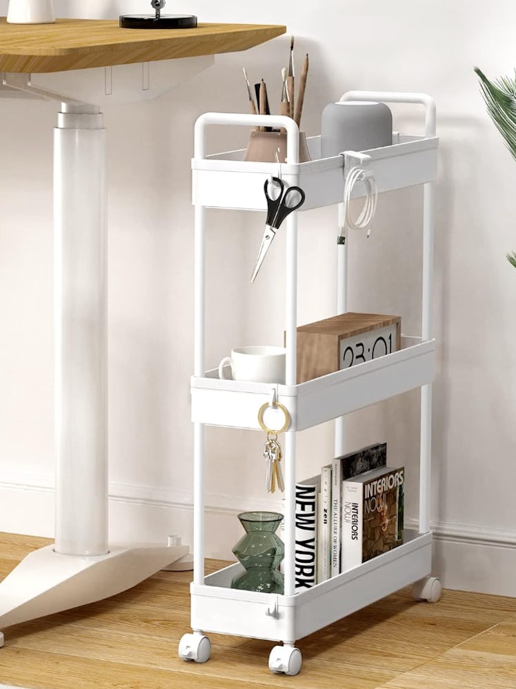SOLEJAZZ 3-Tier Slim Cart Organizer