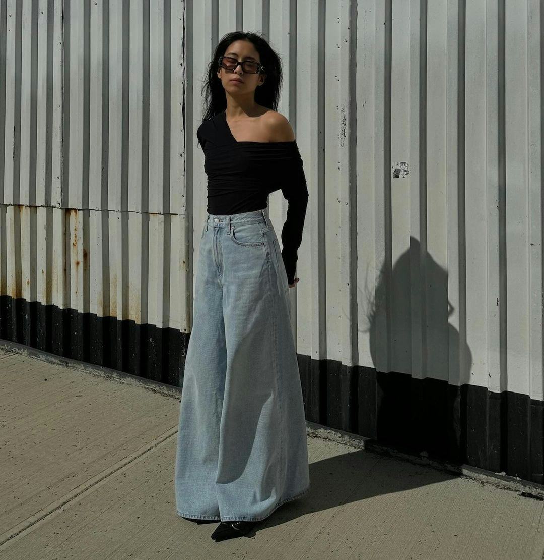 【BOK PLACE】Cool Summer Raw Long Wide Denim Pants 61RR2F9Z9YL.jpg