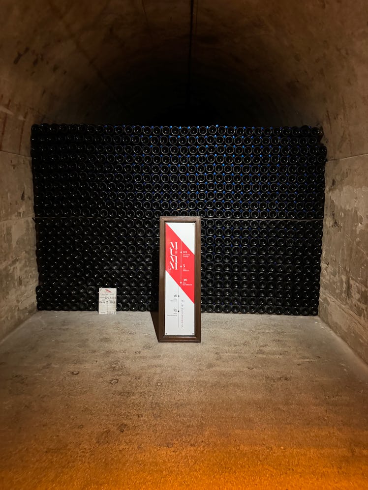 The cellar at Maison G.H. Mumm is one of the stops on the Uber Bubbles tour.