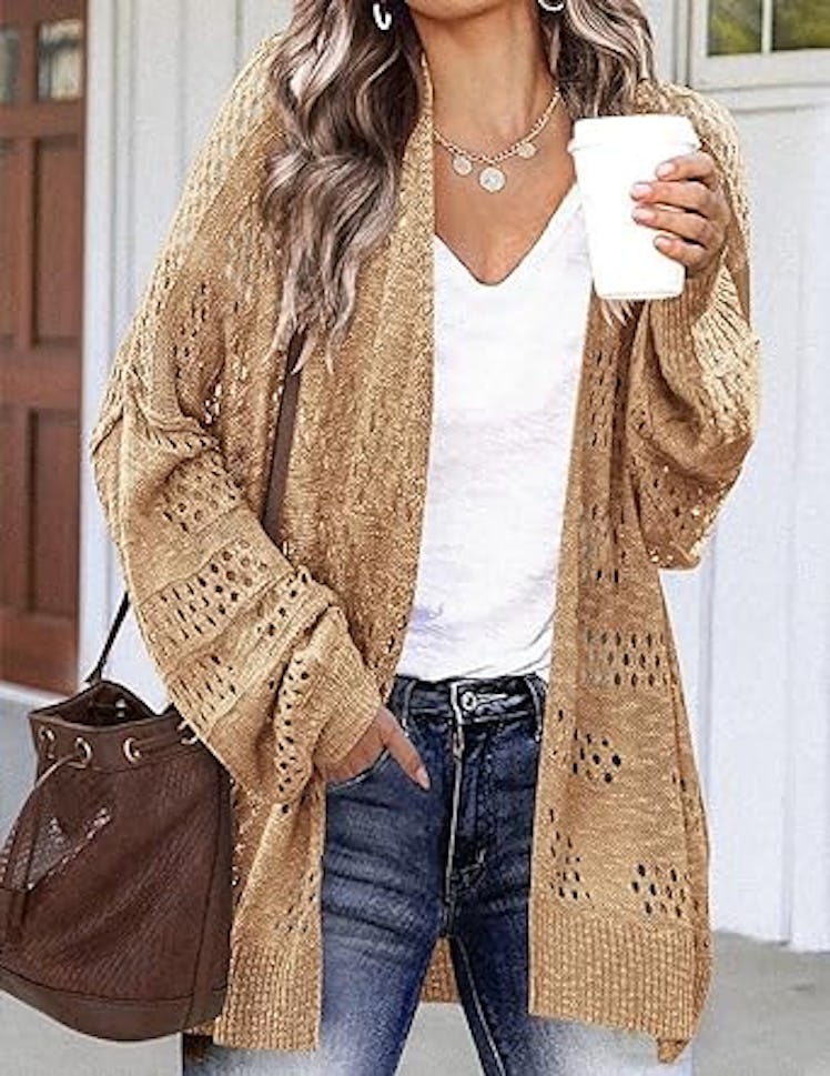 HOTOUCH Lightweight Crochet Cardigan