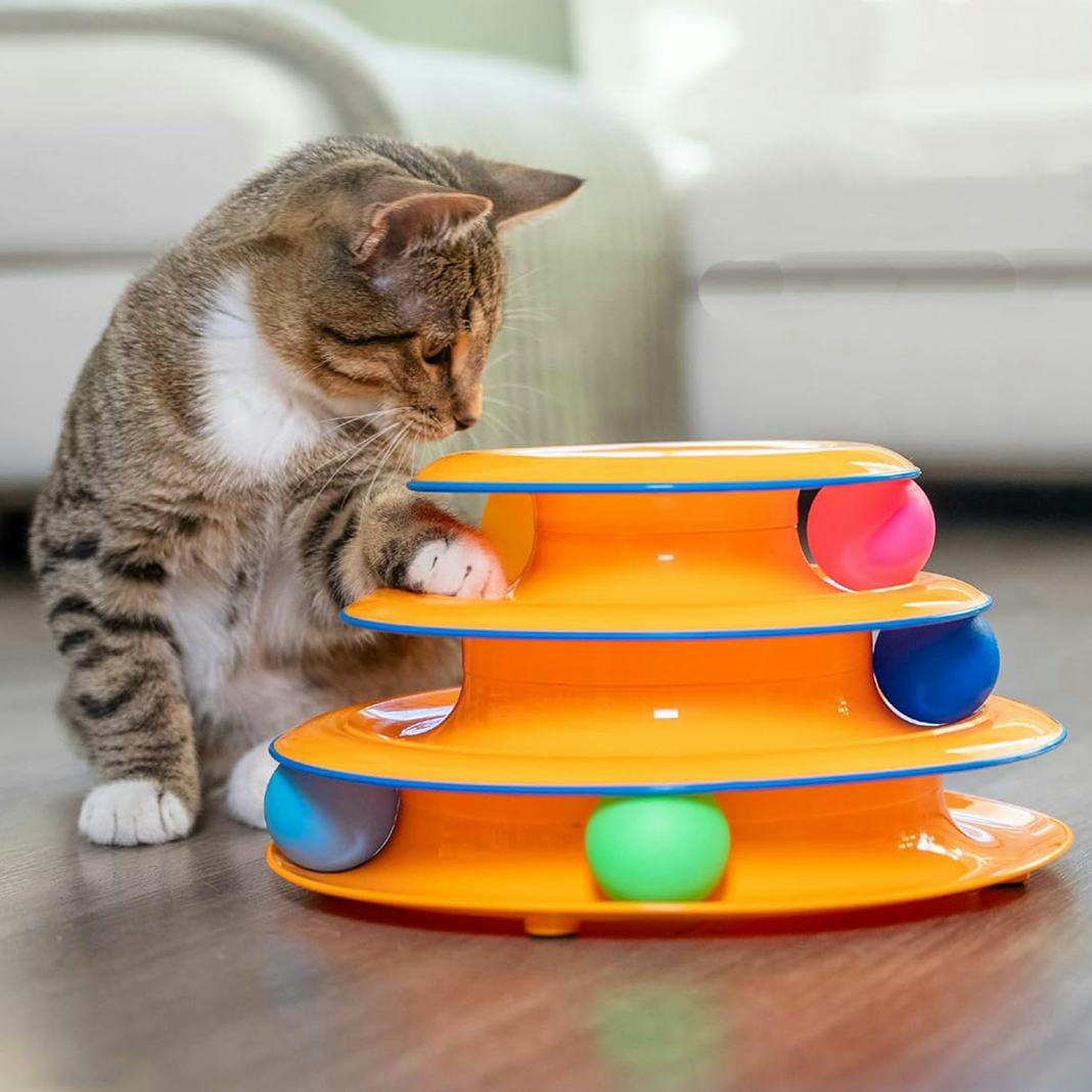 Petstages Tower of Tracks Interactive Cat Toy