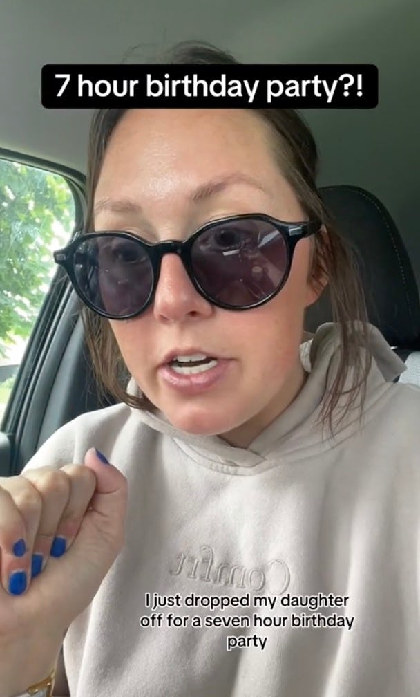This Mom Couldn't Believe Her Daughter Was Attending A 7-Hour Long Birthday Party