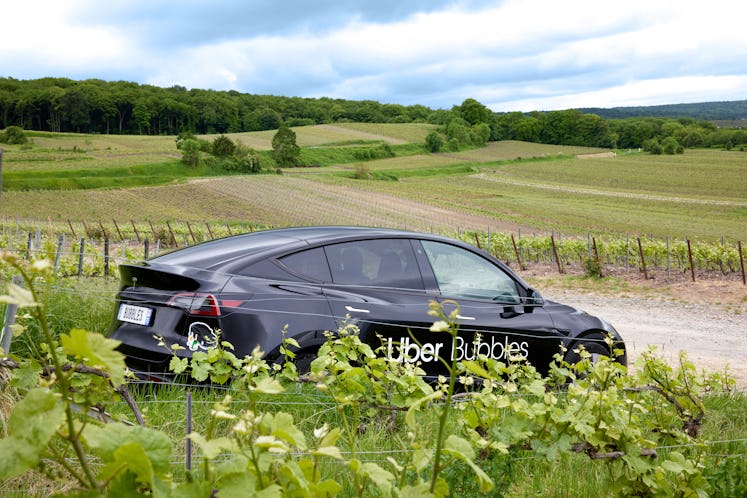 Uber Bubbles gives customers a tour of France's Champagne region.