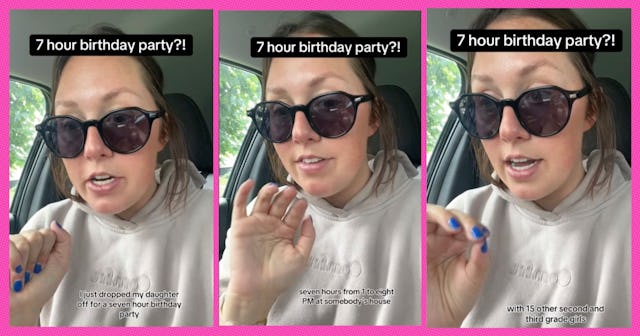 One TikTok mom posted on TikTok that she was in shock after dropping her daughter off for a birthday...