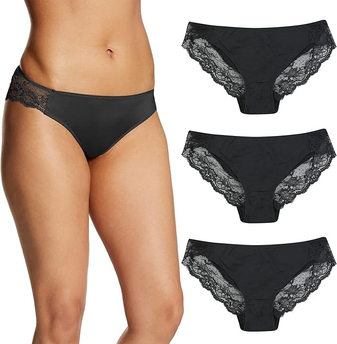 Maidenform Tanga Lace Back Underwear (3-Pack)
