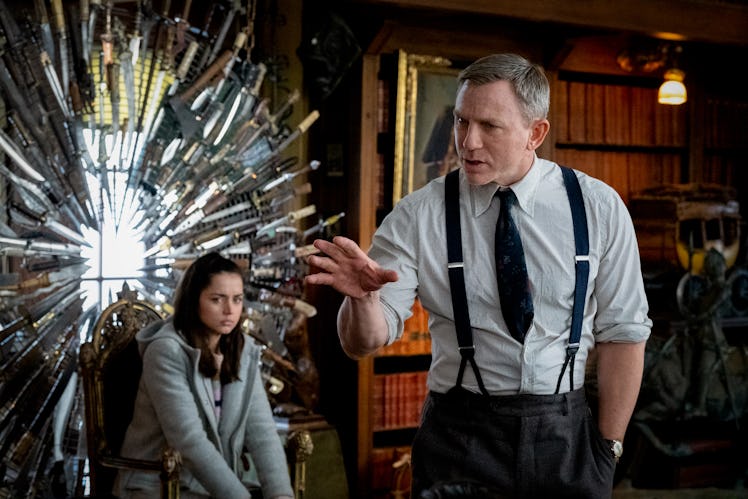 Ana de Armas and Daniel Craig in Knives Out