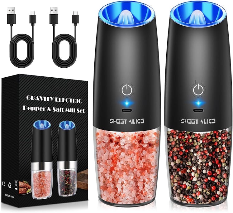 Sweet Alice Gravity Electric Pepper and Salt Grinder Set