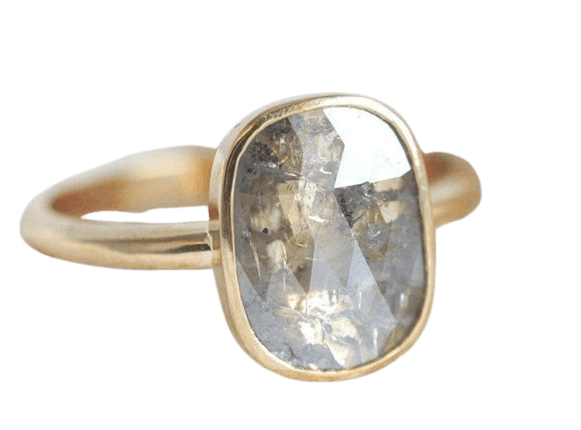 Rebecca Salt &amp; Pepper Diamond Ring