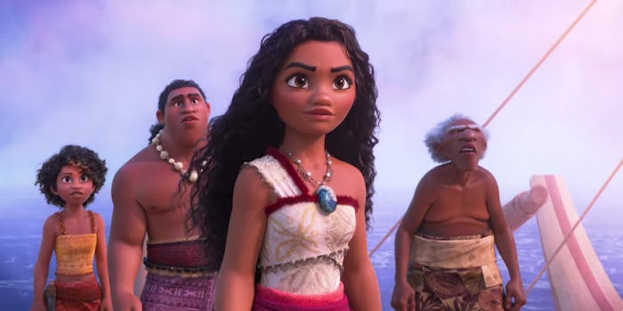 Moana and her crew in 'Moana 2.'