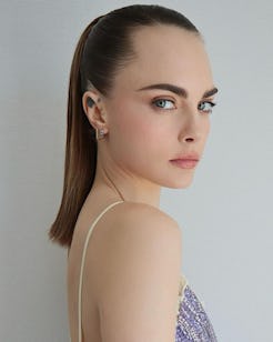 Cara Delevingne's sleek ponytail