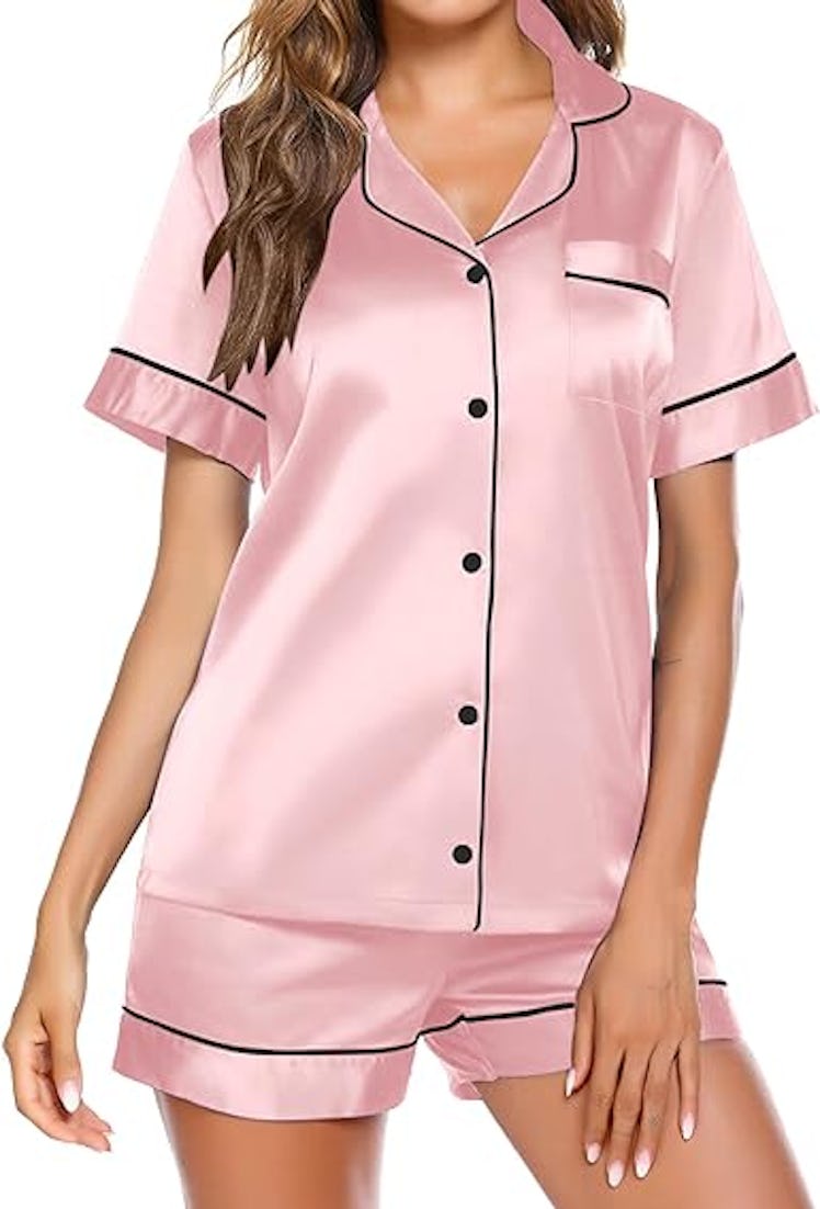 Ekouaer Satin Pajamas