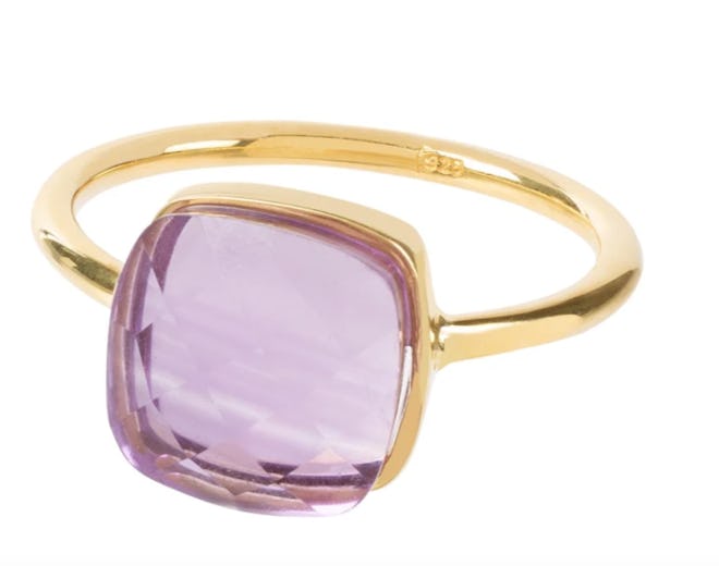 Amadeus Sophia Amethyst Gold Ring