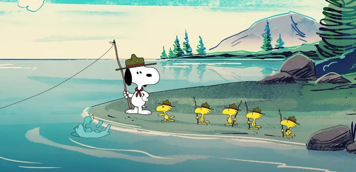 Snoopy and the Beagle Scouts in Apple TV's new series 'Camp Snoopy.'