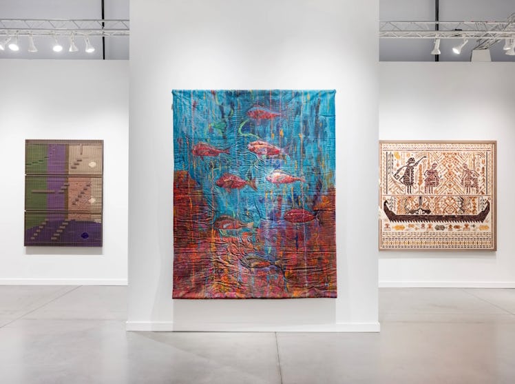Installation view of Tina Kim Gallery | Booth A9 at Frieze New York. Courtesy of Tina Kim Gallery. P...