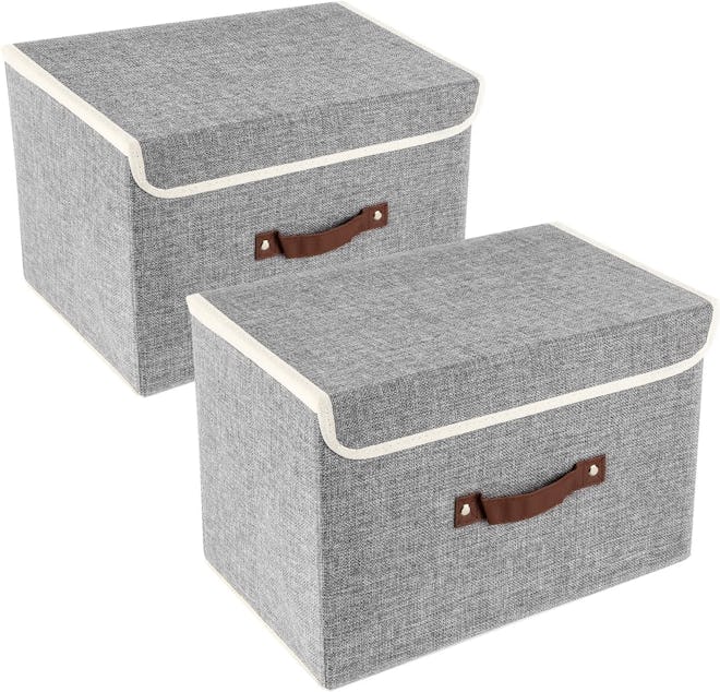 TYEERS Fabric Storage Boxes (2-Pack)