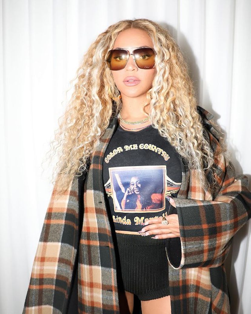 Beyonce natural curls