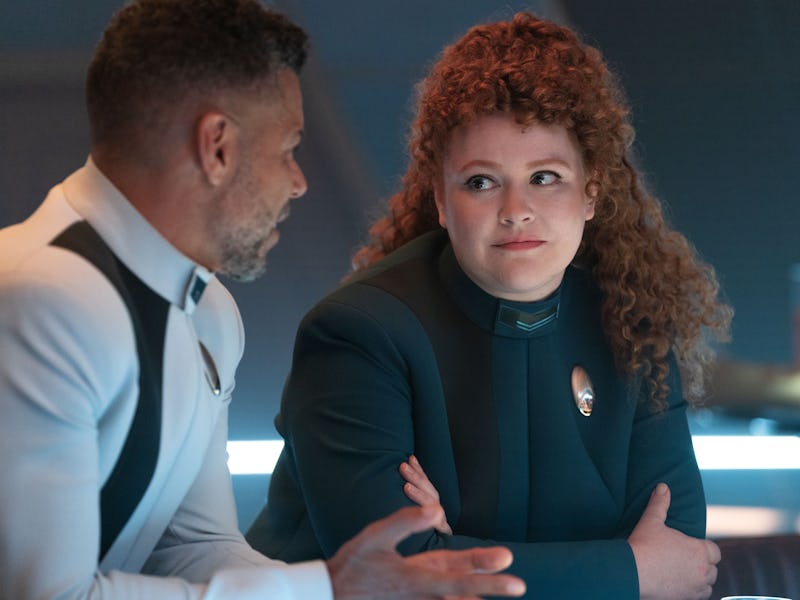 Wilson Cruz as Dr. Culber and Mary Wiseman as Tilly in 'Star Trek: Discovery' Season 5.