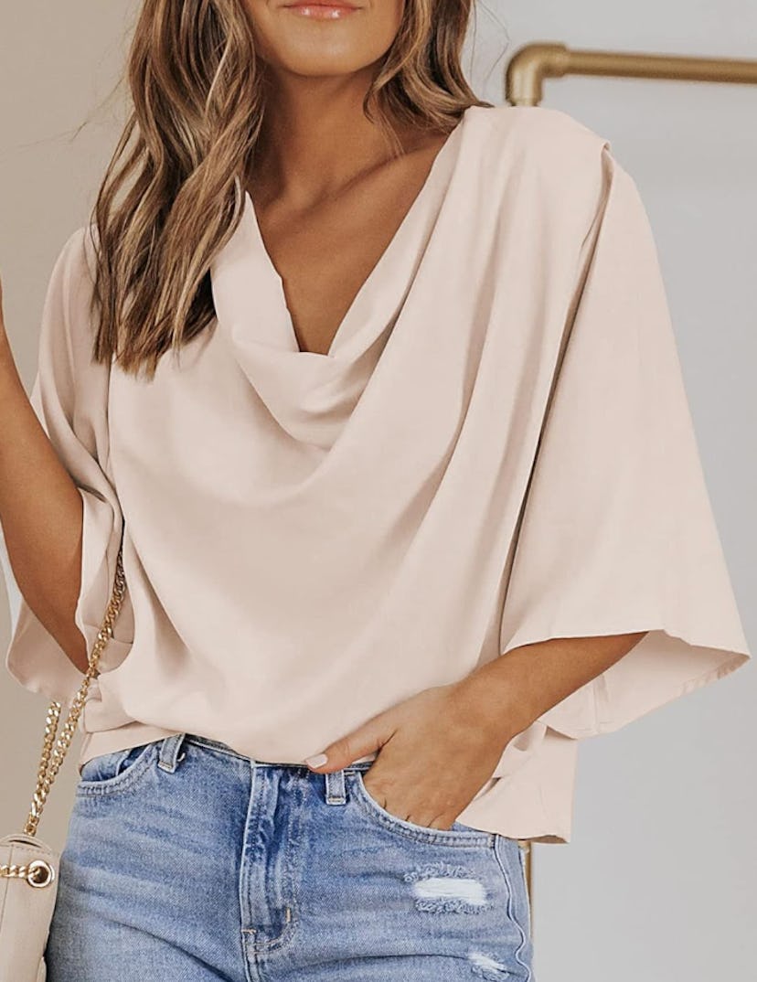 Dokotoo Chiffon Short Sleeve Top